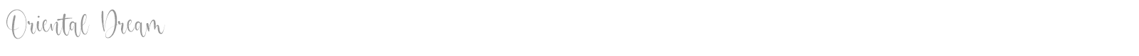 Oriental Dream font preview